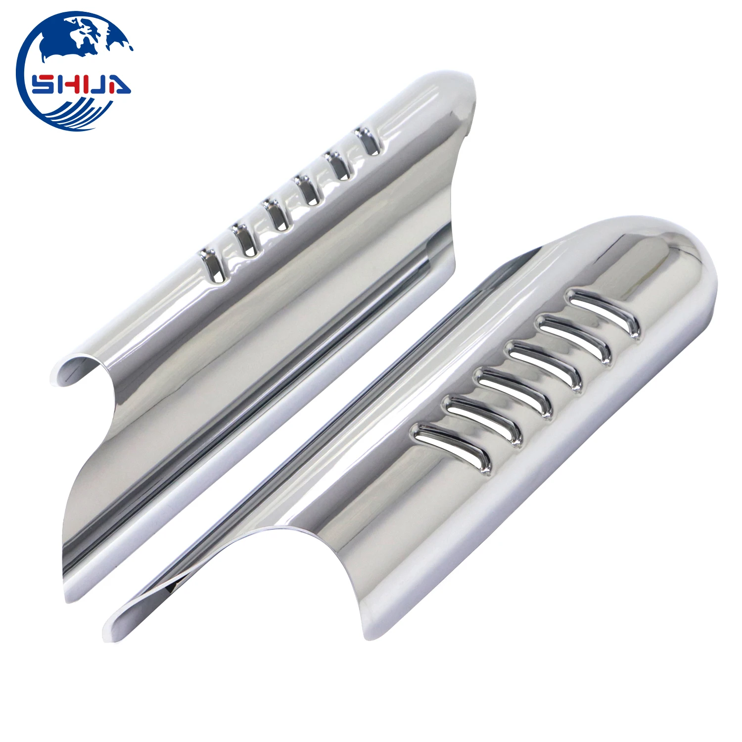 Хромированные дефлекторы для нижних ножек вилки Защитная крышка Harley Touring FLHT FLH FLTR