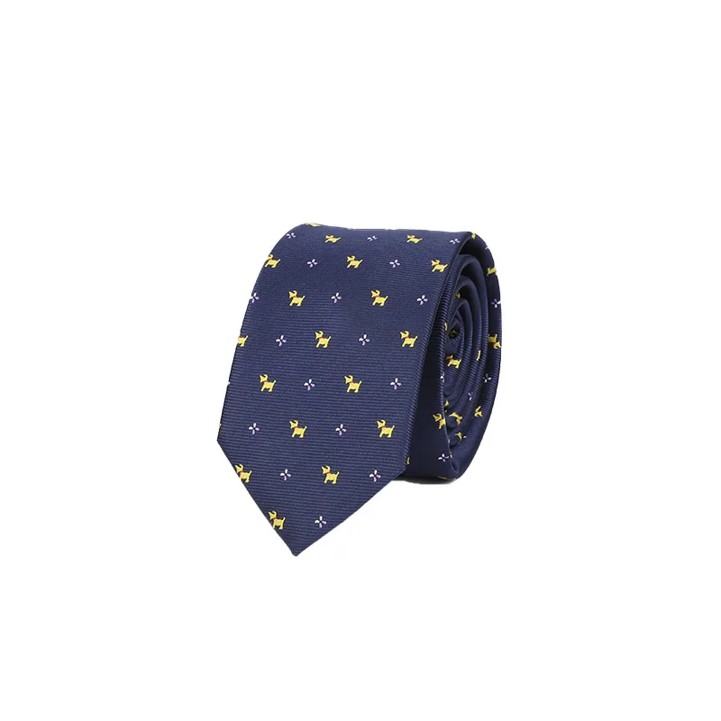 

2019 New Business Formal Wear Tie Men's Polyester Silk Arrow-Shaped Diamond Plaid Floral Tie