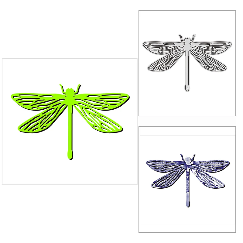 

New 2021 Pretty Dragonfly Insect Metal Cutting Dies for DIY Scrapbooking and Card Making Decorative Embossing Craft No Stamps