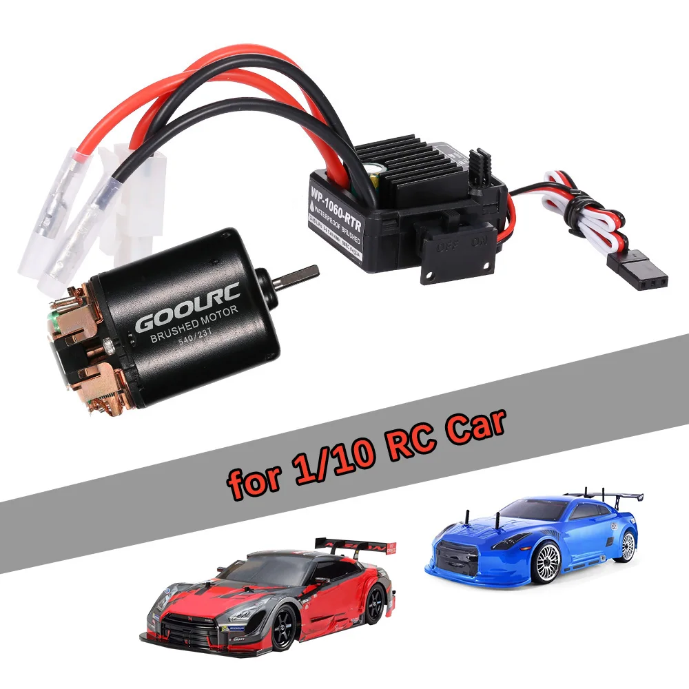 Электродвигатель с щеткой GoolRC 540 23T комбо 60A ESC для 1/10 внедорожника дрифт тур RC