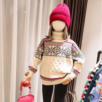 kids girl sweater knitting pullover baby winter tops warm teenage knit sweaters autumn boy girl winter sweater clothing