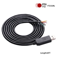 ftdi usb to 6pin wire end rs485 serial adapter conerter cable compatible usb rs485 we 1800