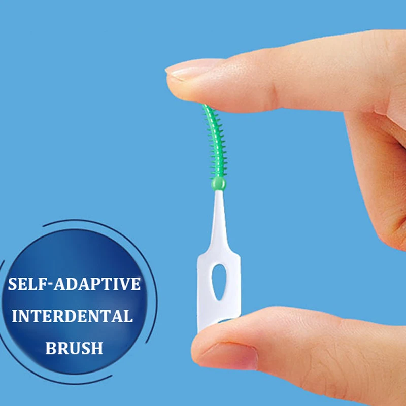 40 шт. силиконовых кейсов межзубная щетка пополнения зубов множество цветов на