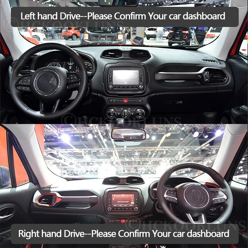 Защитная накладка на приборную панель для Jeep Renegade 2014 ~ 2019 BU Trailhawk автомобильные
