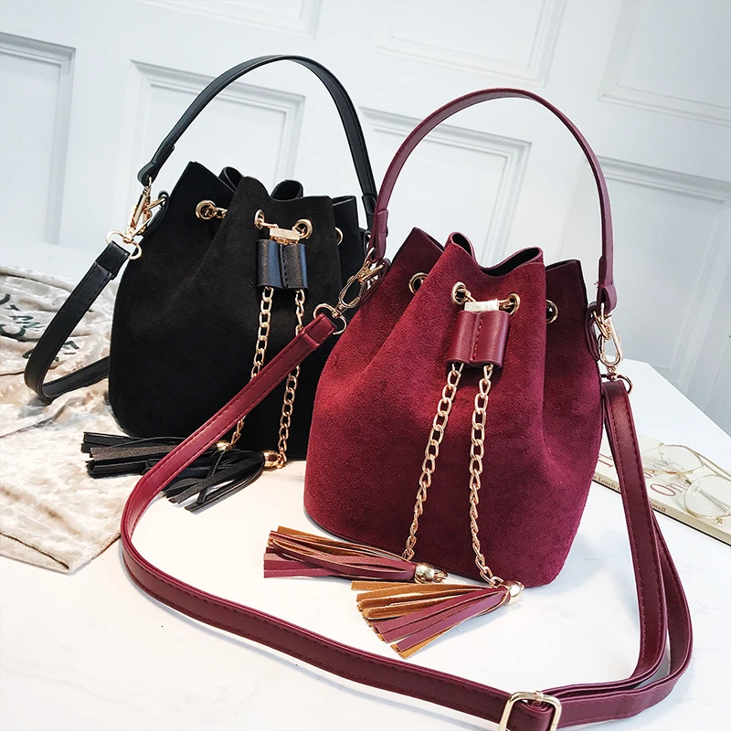 Модные новые женские сумки через плечо мини милые замшевые органайзер маленькая