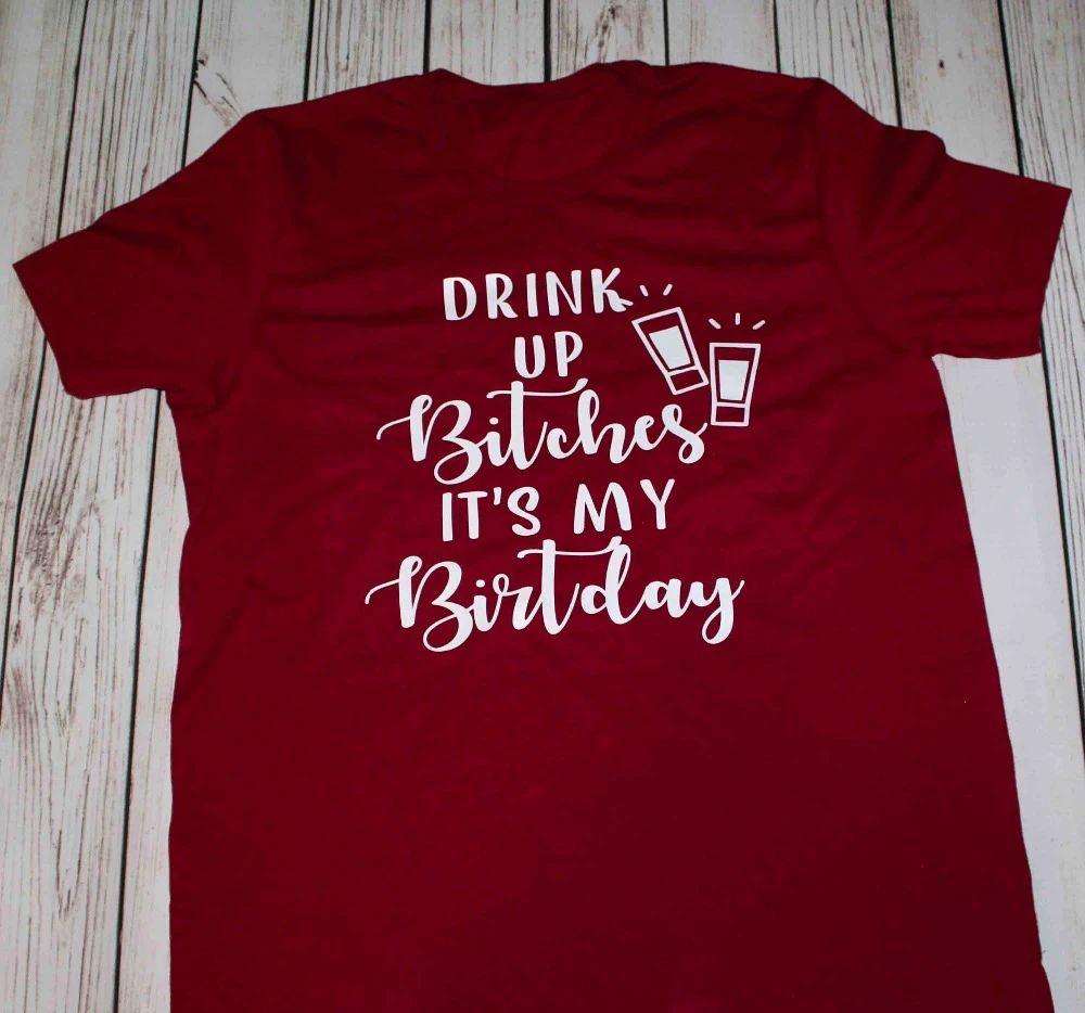 

b * tches my birthday tumblr tops-K990