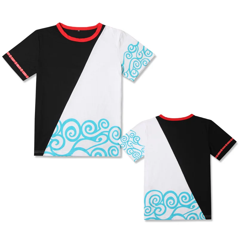 

Anime Gintama Sakata Gintoki Cosplay T-shirt Men Cotton Top Tees Casual T-shirts Women Kagura O-neck Short Sleeve tshirt Summer