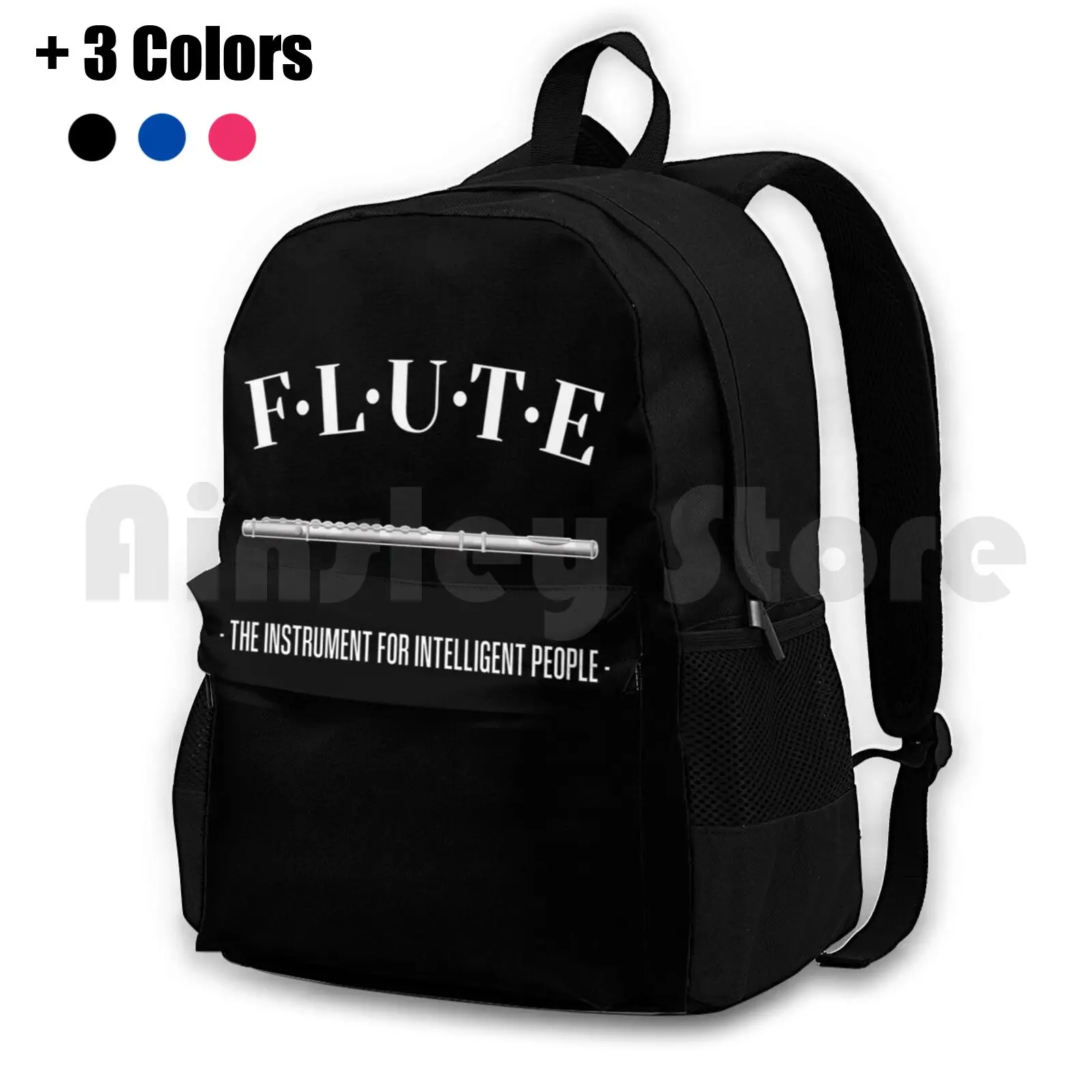

Flute-The Instrument For Intelligent People-Funny Flute Gift Outdoor Hiking Backpack Riding Climbing Sports Bag Flute Marching