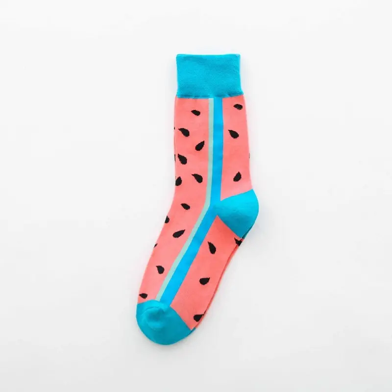 R Watermelon Женские носки осень зима женские хлопковые носки Harajuku женские повседневные носки с героями мультфильмов женские носки дропшиппинг - Цвет: R Watermelon