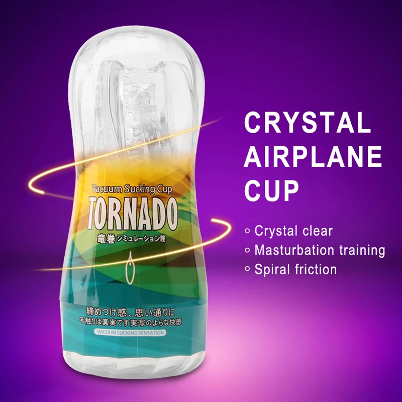Rotating Clip Suction Transparent Airplane Cup on Penis Massager Dolls for Sacks Pussy Cans Exotic Accessories Goods Adult | Красота и