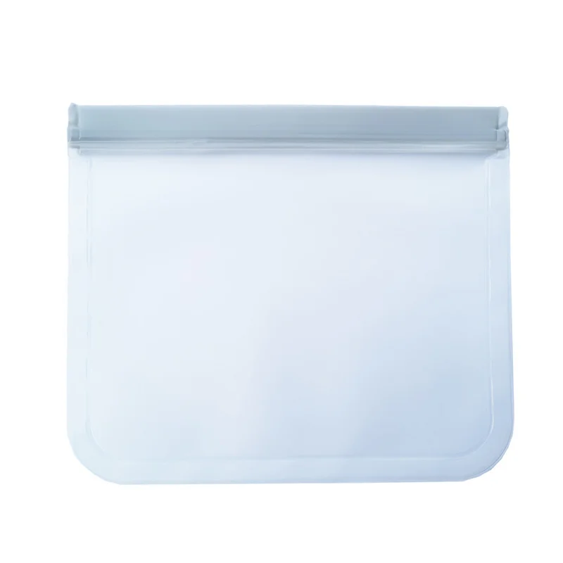 Reusable Models Silicone Food Storage Bag Leak Freezer Fruit Lunch Translucent Frosted PEVA 8 Colors | Дом и сад