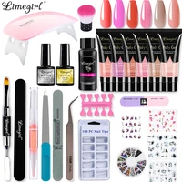 limegirl poly nail gel extension nail kit all for manicure set acrylic solution uvled building gel polish for nail art design