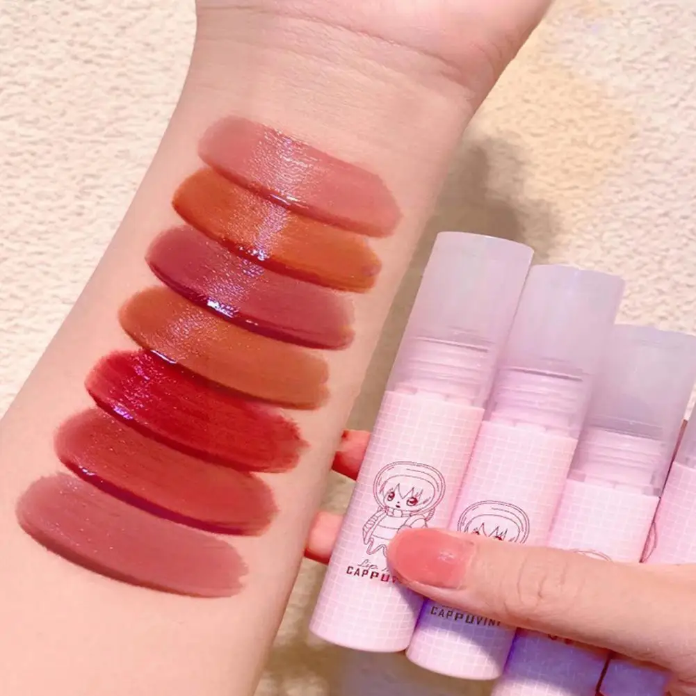 

Прозрачный светильник зеркальный блеск для губ, глазурь для губ, увлажняющий гель, стеклянное зеркало, стойкое блеск для губ, глазурь, водос...