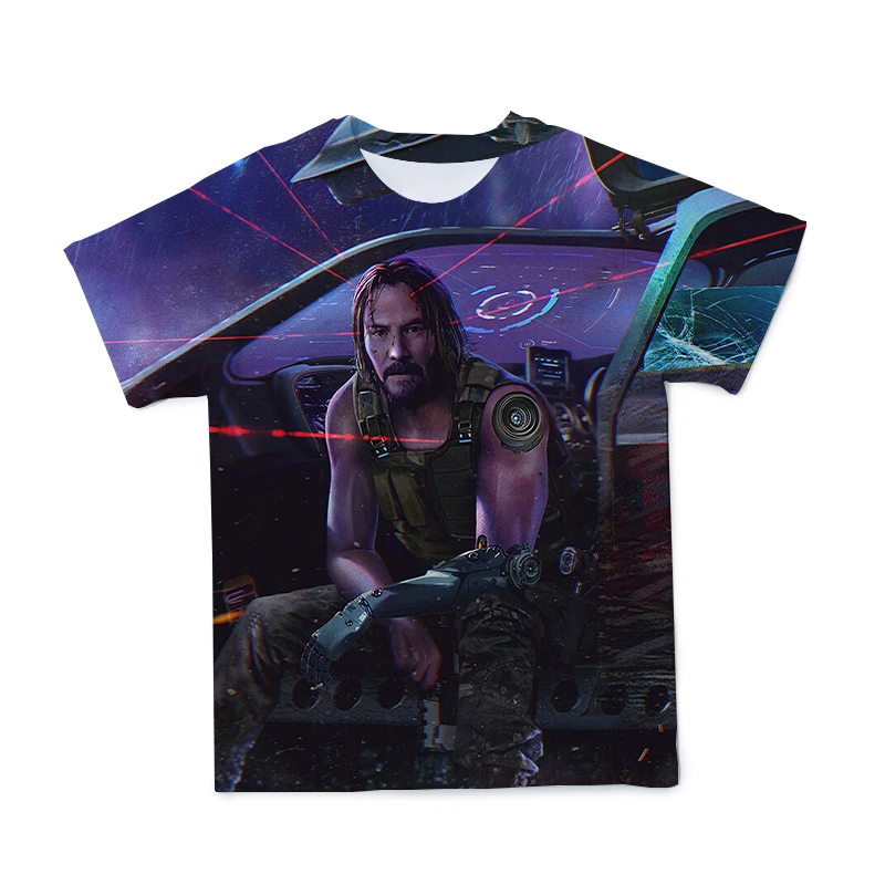 

2021 Summer New Men's 3DT Shirt Game Cartoon Cool Style T-shirt Popular Casual Breathable Comfortable Short Sleeve Large Size