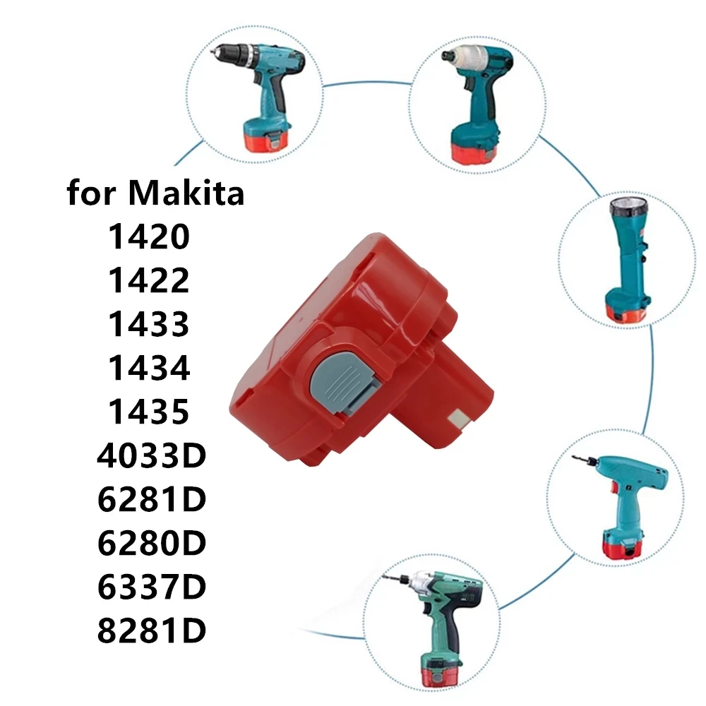 

New 14.4V 6800mah Ni-Cd Power Tool Battery, 14.4V Battery for Makita Pa14142214200192600-1, 6281d, 6280d Nickel Chromium Battery