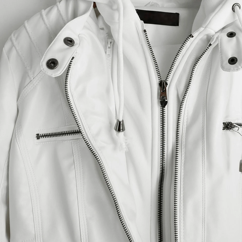 Sisjuly Jacket Coat Women Winter Slim Zipper Hooded Coat Female Warm Casual Outerwear Solid 2xl Fall Leather Jacket Coats
