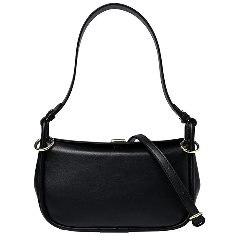 

Solid color Square Armpit bag 2020 Fashion New High quality PU Leather Women's Designer Handbag Vintage Shoulder Messenger Bag