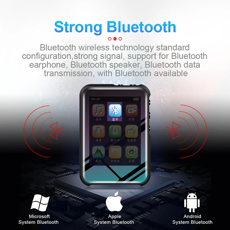 M16 Цифровой Диктофон MP3 плеер Bluetooth Mutilfunction FM радио Запись голоса WAV видео AVI Play