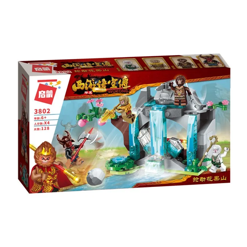 

World Architecture Journey to the West Huaguoshan Monkey King Mini Diamond Blocks Bricks Building Toy for Children Gift
