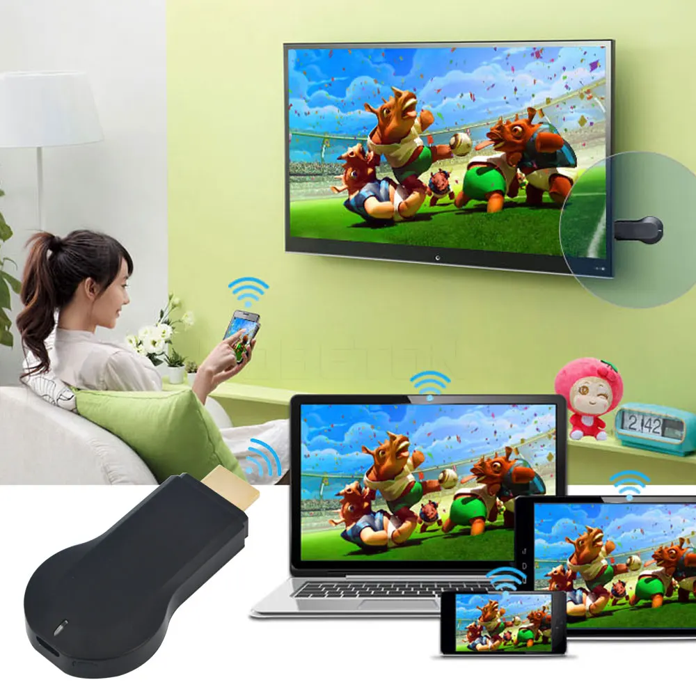 2019 HDMI TV Stick 256M AnyCast M2 Plus Airplay 1080P беспроводной Wi-Fi дисплей Dongle приемник Miracast для Windows