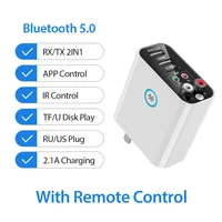 bluetooth 5 0 audio adapter wireless remote control audio transmitter receiver usb fast charger