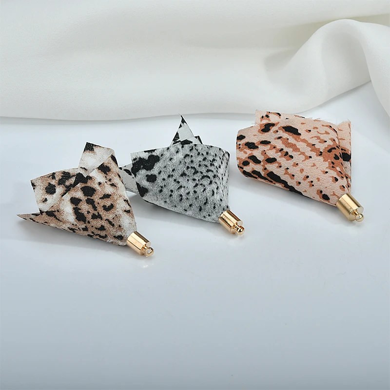 Кисточкой Леопард крокодиловая печать многоцветная ткань кисточки diy аксессуары
