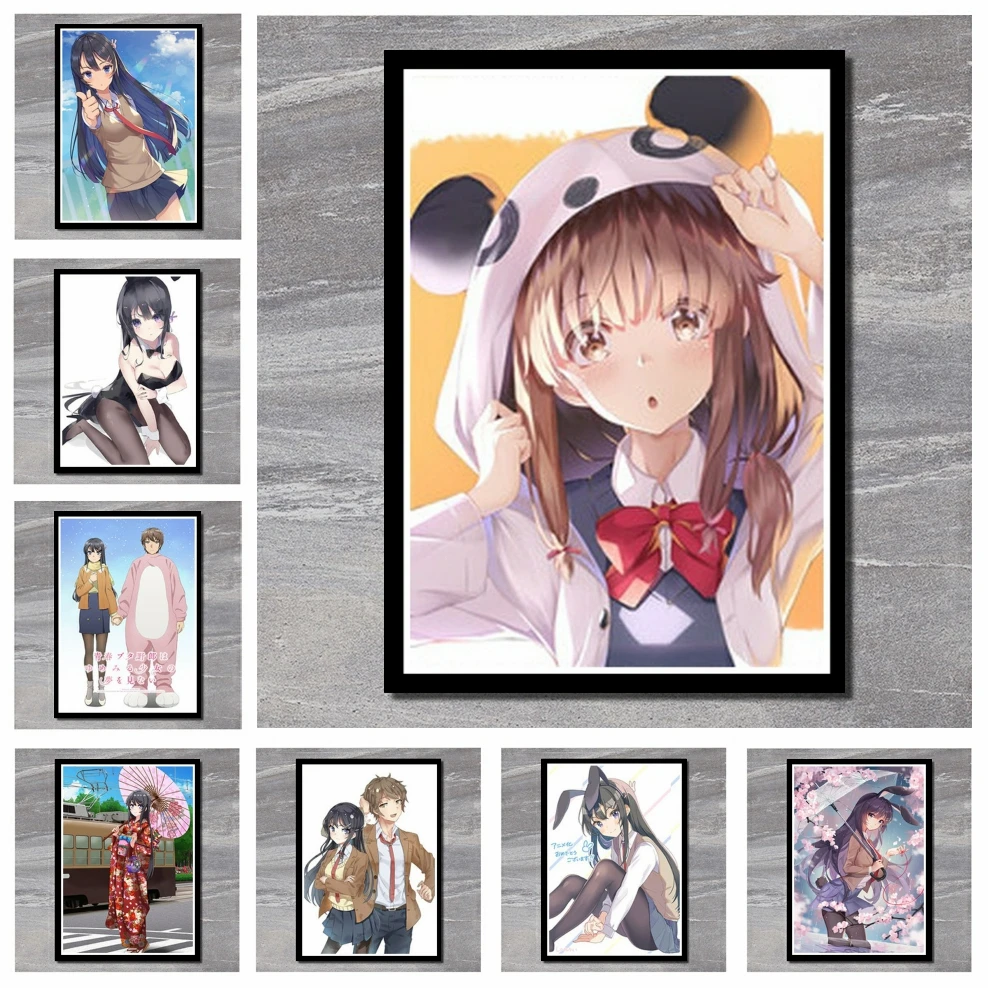 Японское аниме Ретро плакат художественный настенный домашний декор кинопостер