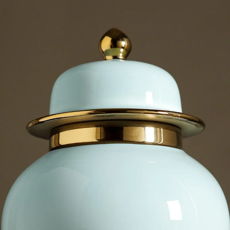 Античная королевская ручная роспись сине белая керамическая золотая