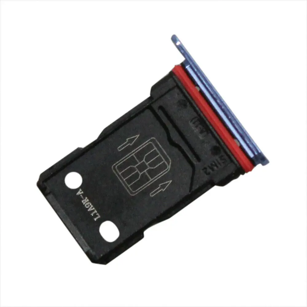 

Держатель лотка для двух SIM-карт для OnePlus 7T 1 + 7T серебристого/синего цвета