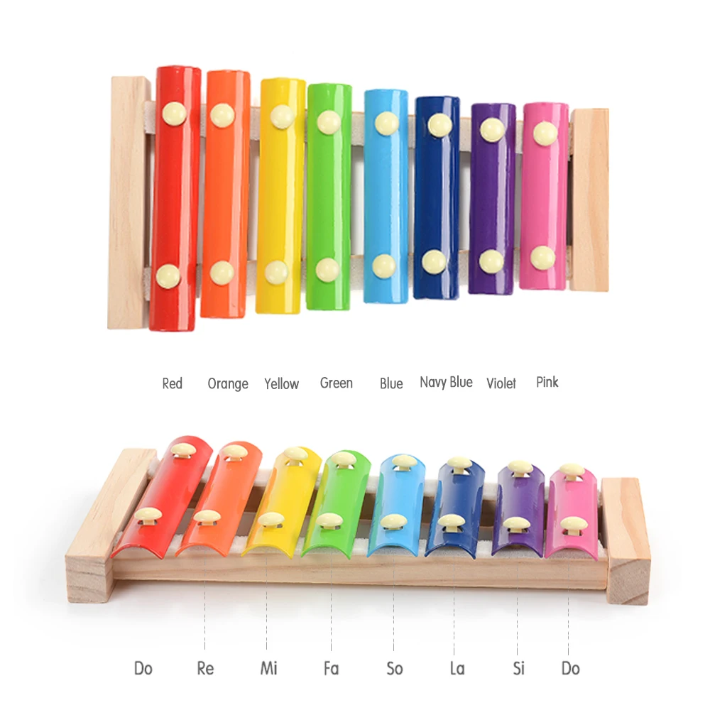 

New Baby Animal Xylophon Toys Children Early Musical Instrument Hand Knock Music Instruments Piano Baby Educational Toys Gift