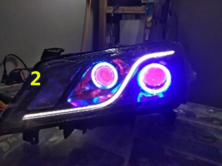 Для Geely new Emgrand 7, EC7, EC715, EC718, Emgrand7, E7, автомобильная Модифицированная фара с ангельскими глазами, глазами демона, линзами, ксеноновыми лампами