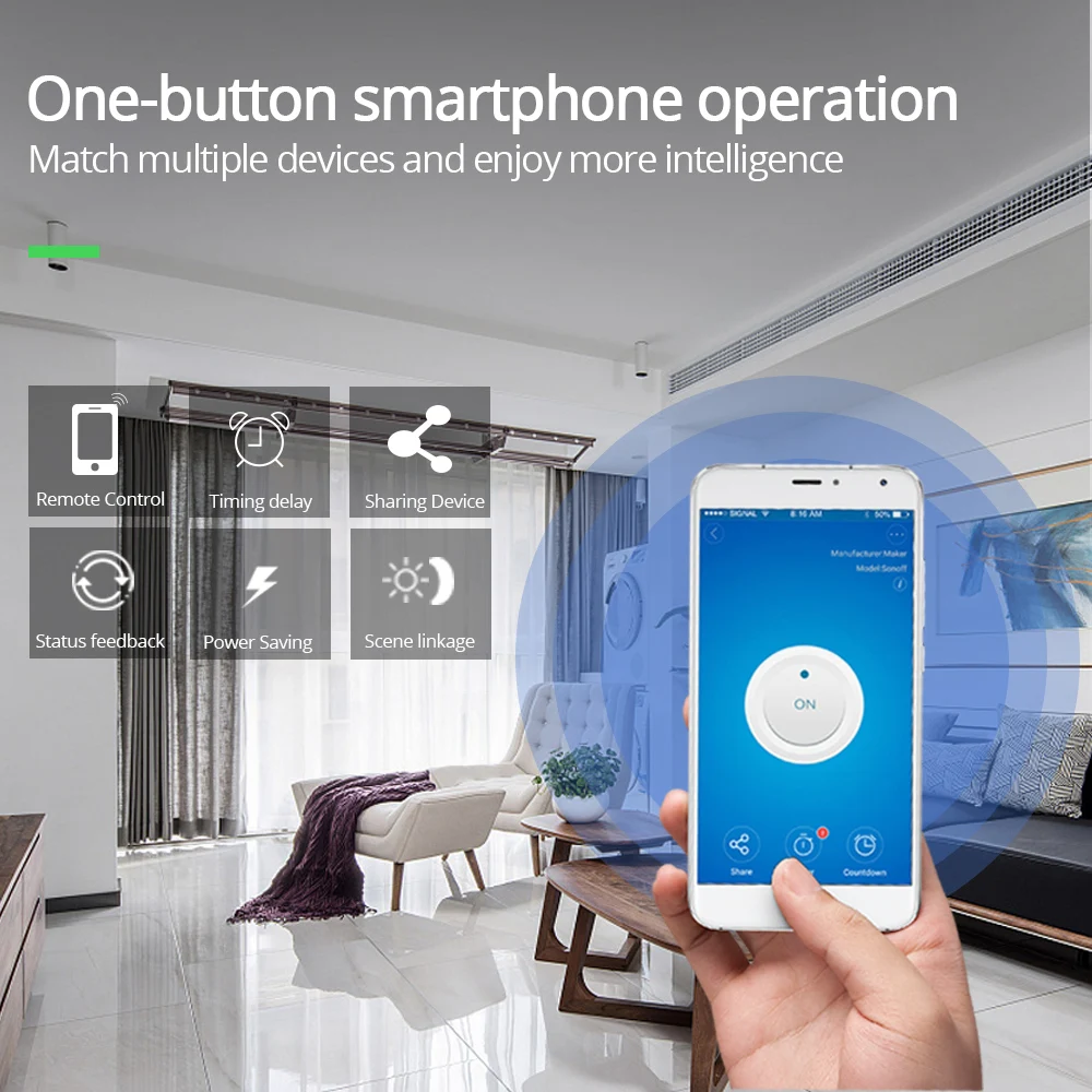 TISHRIC 16 А базовый Wifi смарт-выключатель Автоматизация умного дома беспроводной