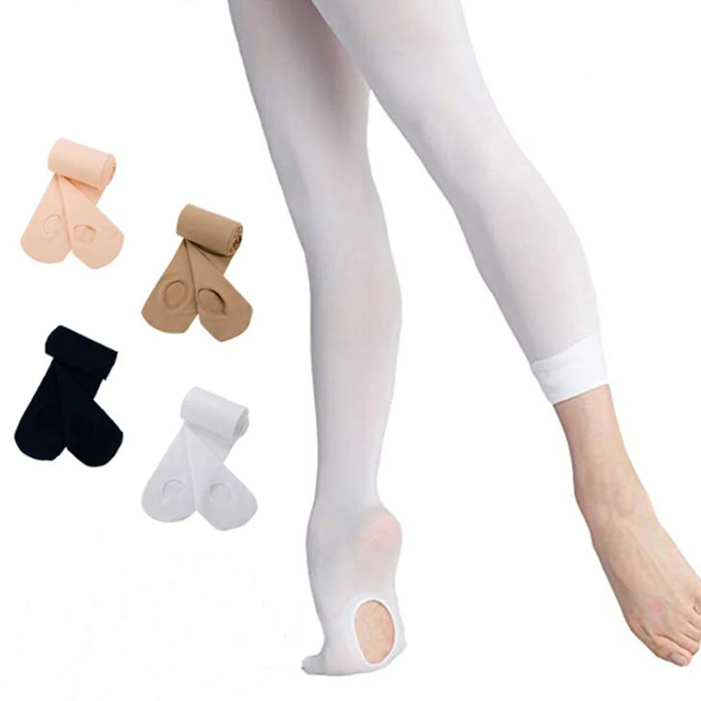 Детские Танцевальные чулки для девочек весна осень балетные колготки