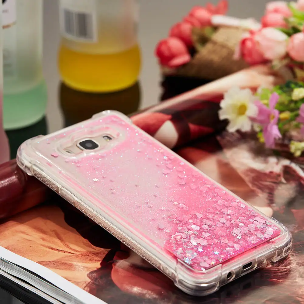 Симпатичный блестящий чехол для Samsung Galaxy J7 2016 J76 6 Мягкий Силиконовый