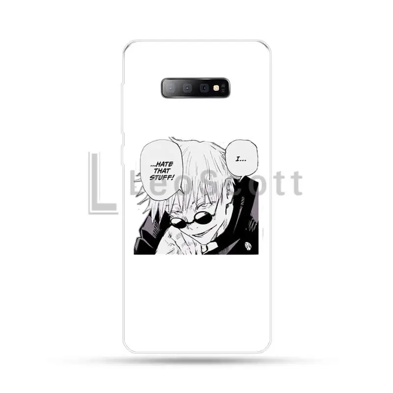 

Jujutsu Kaisen Anime Phone Case Transparent for Samsung A71 S9 10 20 HUAWEI p30 40 honor 10i 8x xiaomi note 8 Pro 10t 11