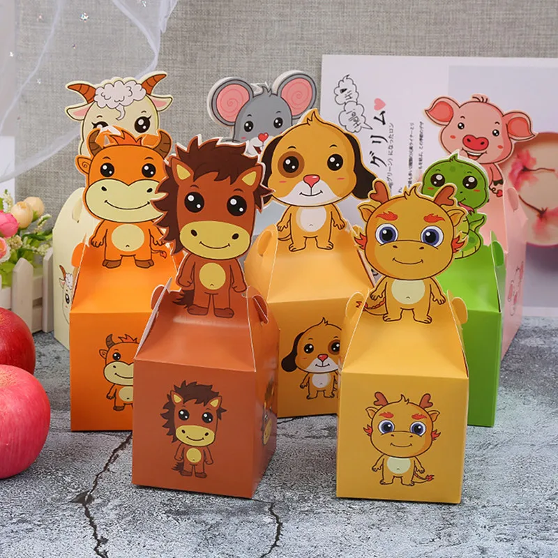12 шт мультфильм милый ребенок душ конфеты коробка бумажная Подарочная сумка
