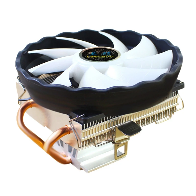 

LANSHUO 2 медная трубка вниз выдувание 775AMD1155 настольный компьютер радиатор (212 горизонтальная башня 4 линии Волшебный фонарь)