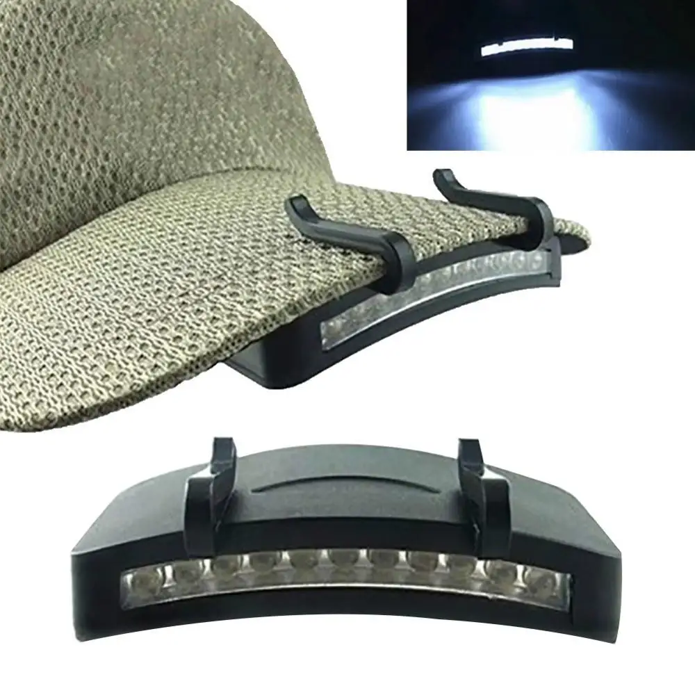 

55% Discounts Hot! Night Fishing 11-LED Cap4 Light Headlight Headlamp Flashlight Head Hat Clip Lamp