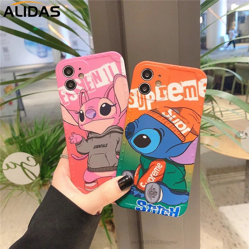 Силиконовый чехол для iphone 12 Pro Max с героями Диснея милые чехлы рисунком Лило и