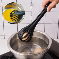 creative multifunctional nylon dual purpose egg beaters food tongs manual mixer baking tools kitchen accessories