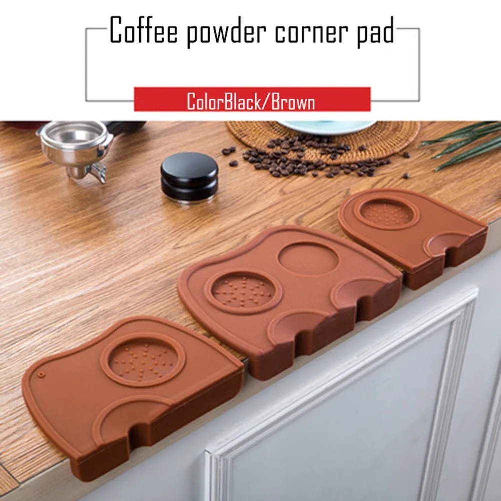 

1pcs Anti-skid Coffee Tamper Mat Espresso Pad Coffee Pressed Powder Tampers Rubber Corner Pad Silicone Coffee Utensils