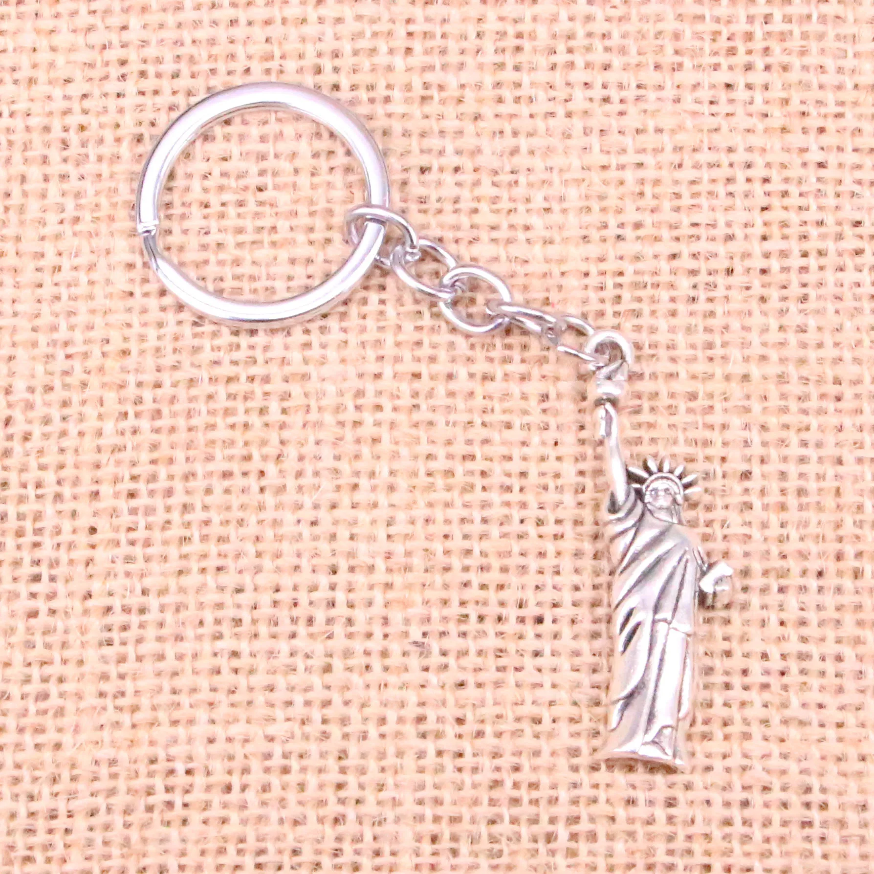 20 шт Статуя Свободы Нью-Йорк брелок 49*14 мм Подвески автомобильный кольцо