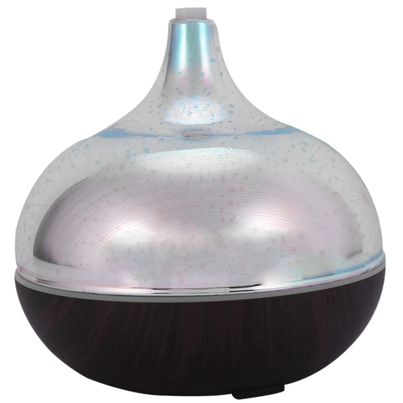 3D фейерверк стеклянный увлажнитель воздуха с 7 видов цветов светодиодный Ночной