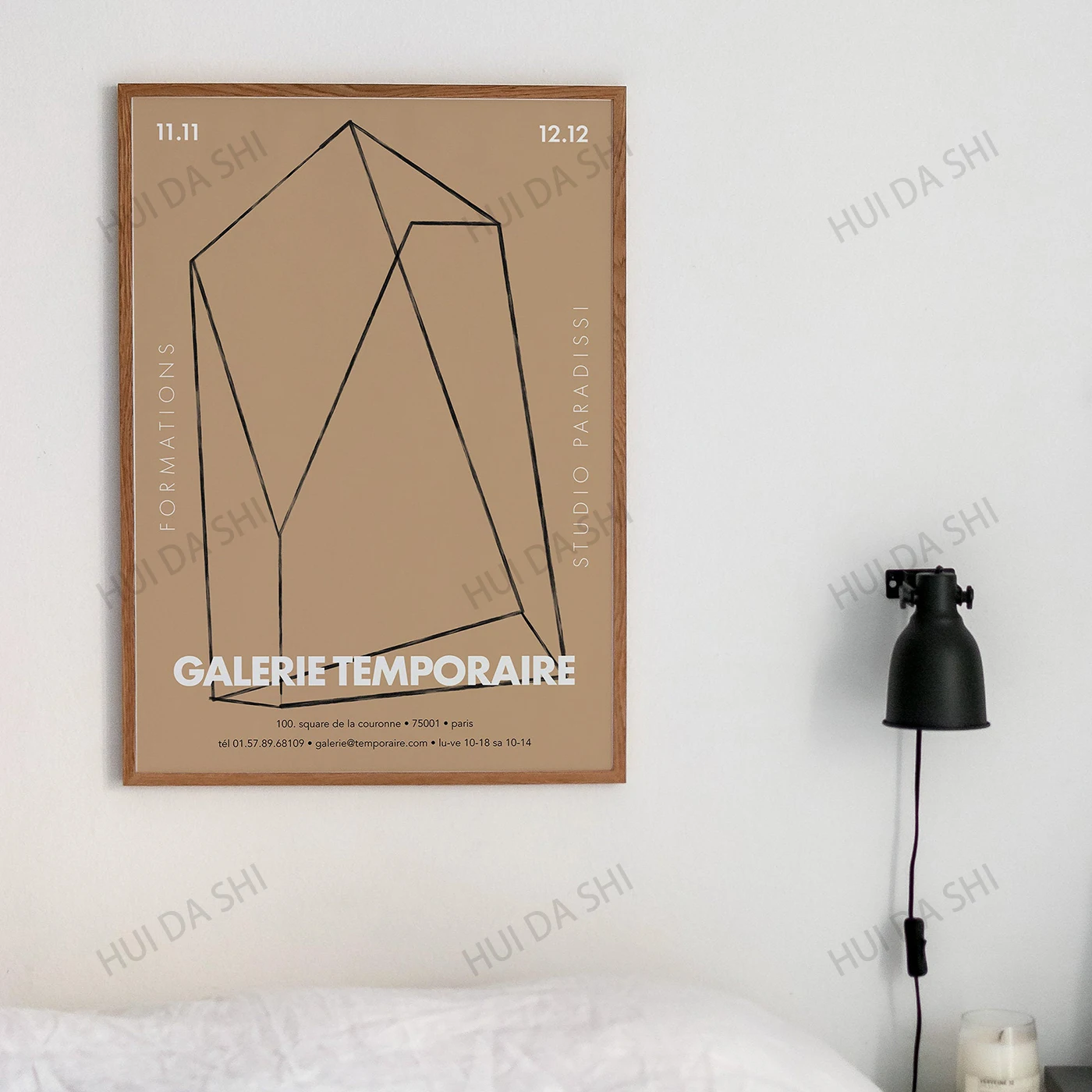 

Contemporary Exhibition Printable Poster, Beige Graphic Wall Decor, Modern Art, Scandinavian Wall Art, Gallery Poster