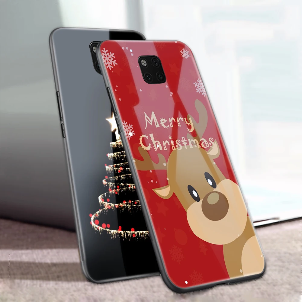 Чехол ciciber Merry Christmas для Huawei P30 P20 Mate 20 30 Lite Pro чехол Honor 10 чехлы из закаленного стекла