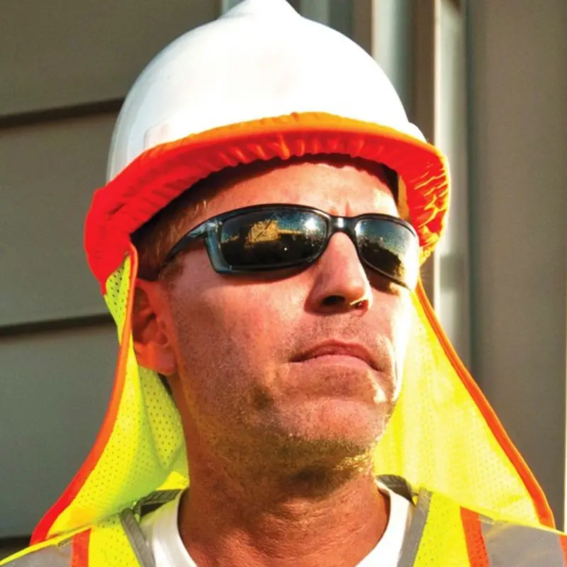 Защитная твердая шляпа шлем шейный чехол защита от солнца светоотражающая