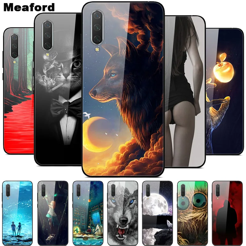 

Hard Cover For Samsung Galaxy A9 A7 A8 A6 Plus 2018 A70 A50 J8 J4 J6 Plus j710 j7 2016 M20 Tempered Glass Case Phone Case