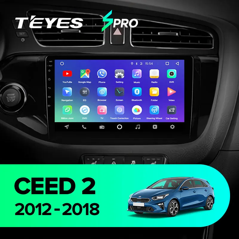 TEYES Штатное Головное устройство For KIA Cee'd CEED JD 2012- GPS Android 8.1 aвтомагнитола магнитола автомагнитолы Андроид для Киа Сид 2 аксессуары штатная магнитола автомобильная мультимедиа
