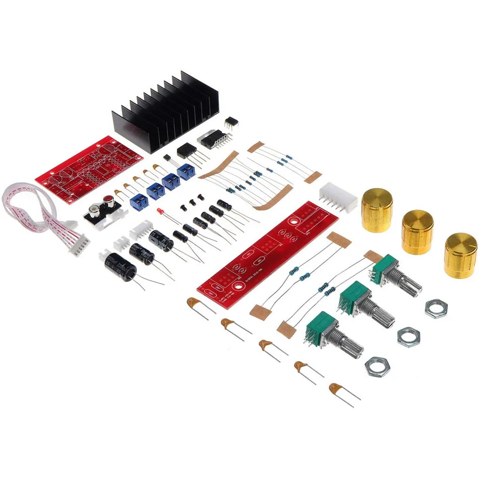 

TDA7377 Audio Amplifier Board Single power computer super bass 2.1 amplifier board 3 channel sound amplifier DIY suite