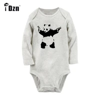 cartoon panda kong fu japanese anime fairy tail printed newborn baby outfits long sleeve jumpsuit 100 cotton